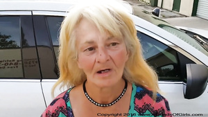 POV reverse cowgirl style dick riding with horny granny Wanda