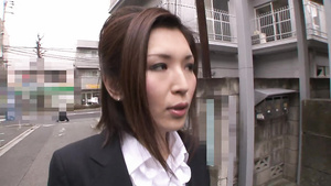 Stunning librarian masturbates in chair before a customer