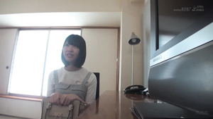 Japanese cutie is entertaining at hotel apartment with agent