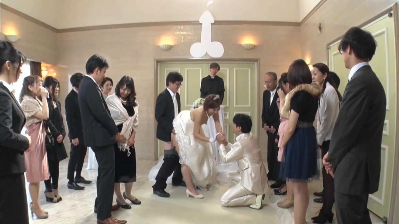 Best man takes bride in japanese wedding 1
