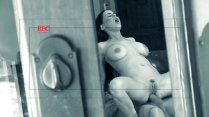 Brunette milf sucks dick before taking it into ass and slit