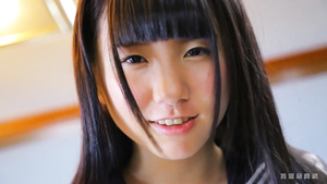 Cute Japanese babe is showing off herself in different spots