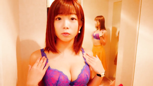 Yammy japanese teen changes her bras