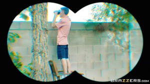 Horny big breasted milf Cherie Deville getting popped outside