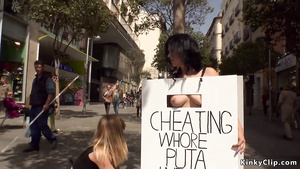 Cheating wife disgraced in intercourse shop