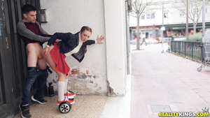 Pamela Sanchez gets fucked by Jordi in public place!