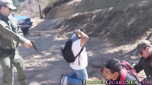 Dudes catch a slim Latin babe and force her to serve them