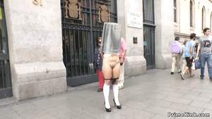 Spanish slave naked disgraced in public