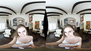 Busty hot chick rides your cock like crazy. Virtual reality POV.