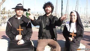 Vocation for a big cock: nun Valentina Sweet fucks Catholic priest