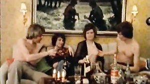 Vintage hardcore group sex video - rare porn clip