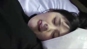 Japanese school girl opens herself up for the teacher