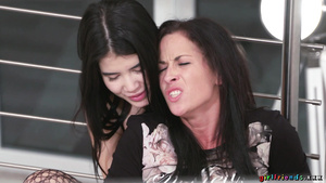 Hot Terra Twain seduced Lady Dee to make lesbian love