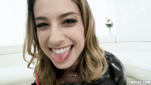 Petite babe plays with various sex toys before fucking