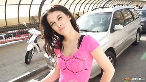 Spanish Teenie shagged hard inside a Van - ana marco