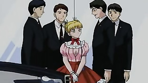 Cartoon cuties find a long sex toy and hurry to use it