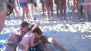 The Swingers Beach - public group sex video