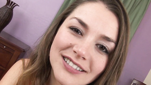 Smiley teen girl is ready for rough sex action