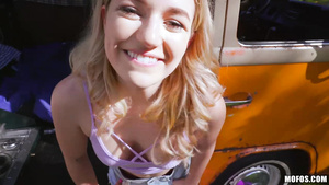 Oliver Flynn fucked innocent teen Abby Adams in the wan