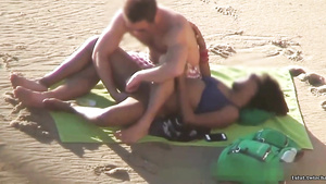 Some fun on Beach - interracial sex video