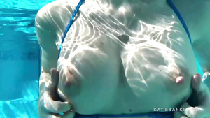 katie banks - underwater big-titted babe fucks her man