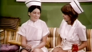 Hot blondes Becky Jones and Judy Angel fucked in old porn film from the 70s