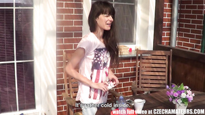 Skinny Czech girl getting fucked by her horny boyfriend