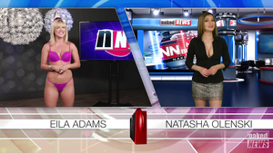 Naked newscasters in extra-hot compilation