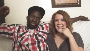 blonde girl next door - amateur interracial sex with cumshot