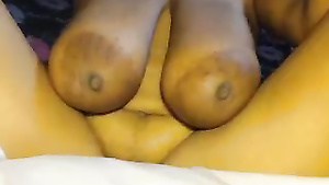 CARAMELa curvaceous vagina - busty BBW ebony solo