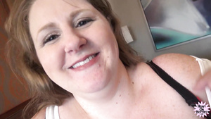 Smiley fat MILF Adara Star fucks young boy