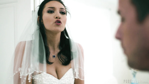 Filthy bride Bella Rolland gets banged on the wedding