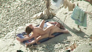 Couple Share Hot Moments On Public Nudist Beach - outdoor voyeur sex