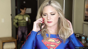Lisey Sweet in the kinkiest superwoman cosplay