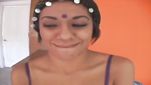 Indian slut Vanessa Leon enjoys hard sex