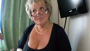 Insane boy fucked chubby granny Rachel Steele