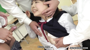 petite asian teen Tomoyo Isumi bukkake video