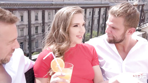 Nicole Pearl - Russian Bombshell Satisfies Two Studs