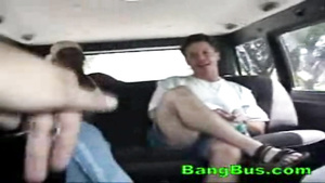 Asian hot babe gets bonked in the car