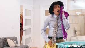 Bosomy wife is screwed by teenie detective