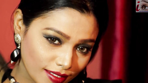 Shilpa Black Saree Fashion Shoot - Solo Indian Lady
