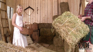 Czech Girl Sweet Cat Farm Girl's Fantasy