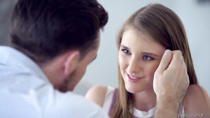 Pretty girl with a tight wet pussy gets banged in bed