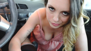 Milf made me pick up my shoplifting stepsister from jail