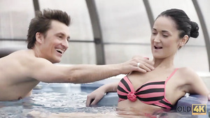 Rich old man is happy to spend the whole day