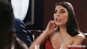 Gina Valentina and Jade Baker work hard with their tongues