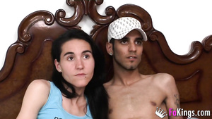 She is fucked by another guy in front of her husband