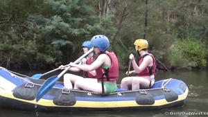 Annabelle Lee - Water Rafting Lesbian Threesome