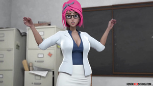 3D Hentai mommy Doing Handjob to Teen Students