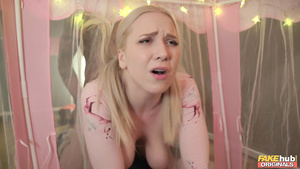 Teenage stepdaughter with big titties gets pounded by her stepdad